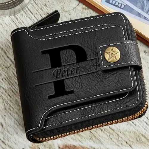 Image de Portefeuille Vintage Personnalisé pour Hommes