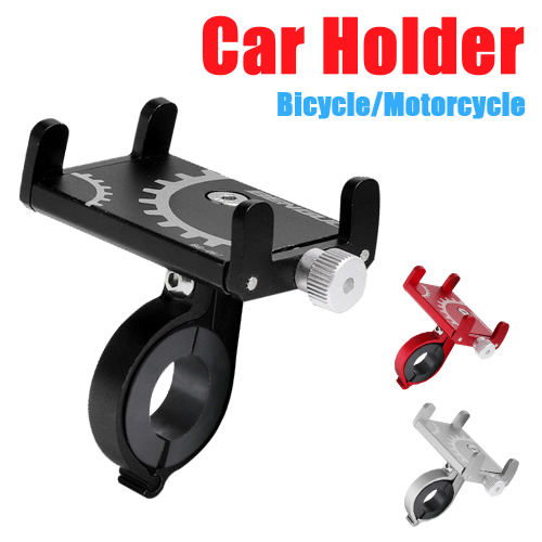 Immagine di Supporto per telefono universale per bicicletta Supporto per cellulare GPS Metallo Equitazione MTB Staffa per supporto per moto Clip antiscivolo per manubrio per bici da moto
