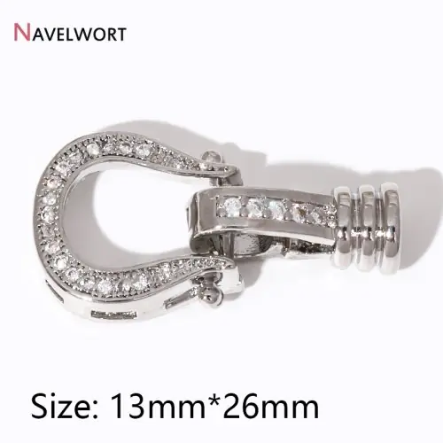Image de Fermoirs Bracelet 18K Or Plaqué - Zircon & Laiton
