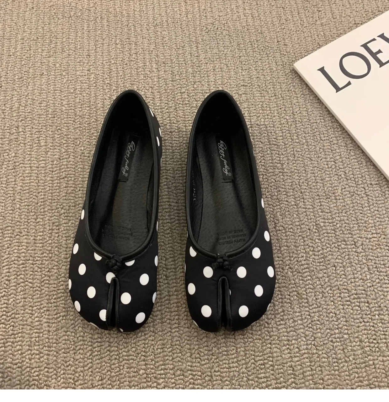 Imagen de Zapatos Ninja Japoneses para Mujer - Mocasines Planos de Cuero