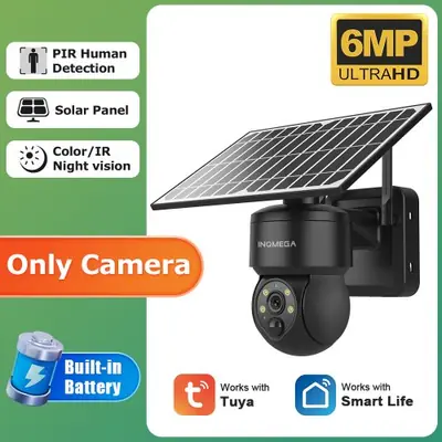 Image de Caméra de Sécurité Solaire 6MP avec Vision Nocturne