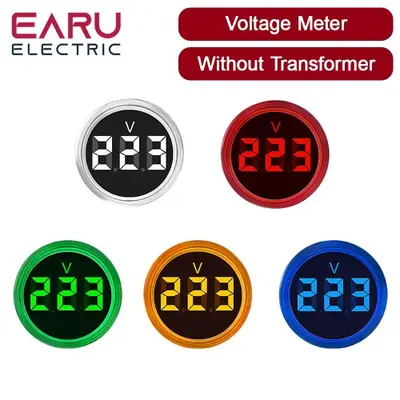 Image de Voltmètre et Ampèremètre LED 22mm - Mesure Tension & Courant