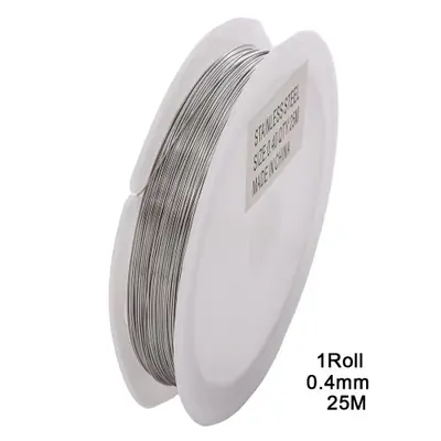 Image de Fil d'Acier Inoxydable 304 - 0.2 à 0.6mm pour Bijoux Artisanaux