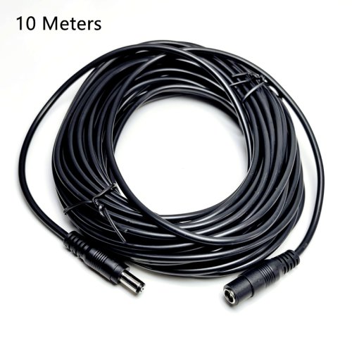 Imagen de Cable de Extensión CC 5.5x2.1mm con Conectores Macho-Hembra, Disponible en 3m, 10m, 15m y 20m, Compatible con 3V, 5V y 12V, Ideal para Cámaras IP, AHD, WiFi, Enrutadores y Luces LED