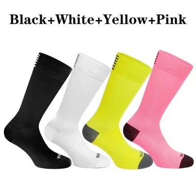 Image de Chaussettes de Cyclisme Homme - 4 Paires Respirantes & Haute Performance