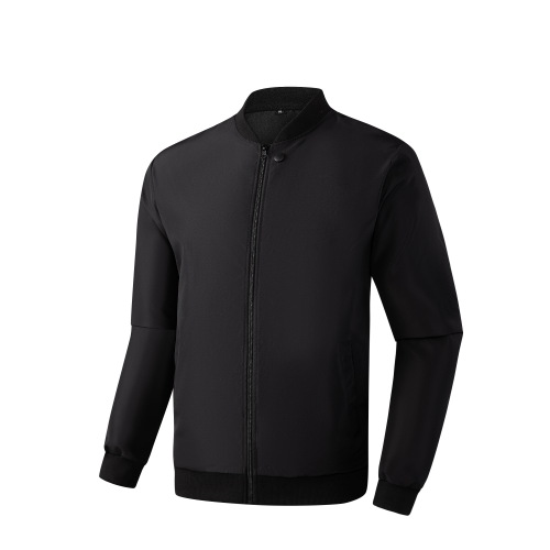Imagen de 2024 primavera y otoño nueva chaqueta corta holgada de Color sólido con cuello de béisbol para hombres de negocios Casual abrigo fino tendencia
