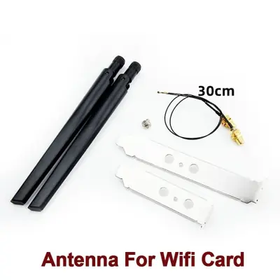 Image de Antenne WiFi Externe 6dBi Double Bande 2.4GHz/5GHz - M.2