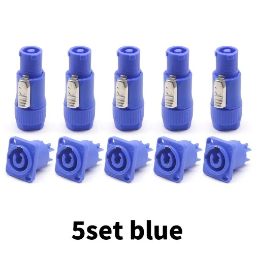 3pins blauw 5set