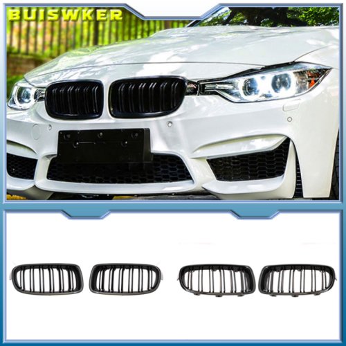 Bild von Hohe Qualität ABS Auto Styling Front Nieren Kühlergrill Dual Lamellen Kühlergrill Für BMW F30 F31 F35 2012-2018 320i 325i 328i Auto Zubehör