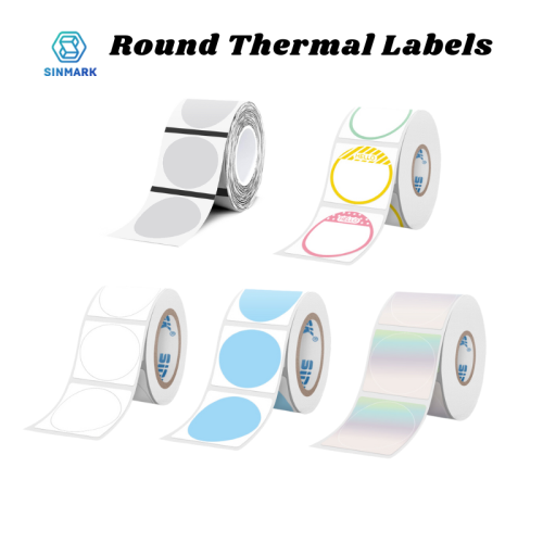 Image of 30mm Holographic Round Stickers - Transparent & Self-Adhesive