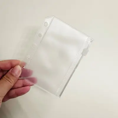 Image de Classeur Pailleté A5/A6/A7 avec Pochettes Zip - Organisez en Style !