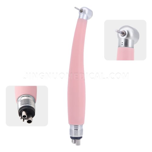 Imagen de Pieza de mano Dental, luz LED rosa/NoLED, botón pulsador de pulverización de agua, pluma de rotación...