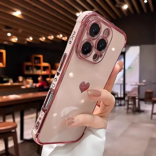 Image de Coque pour iPhone avec cœur laser Aurora - Protection anti-choc