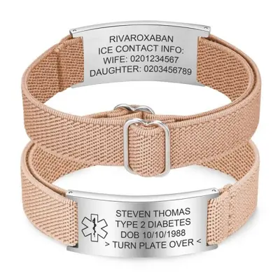 Image de Bracelet Médical Homme - Personnalisé & Élastique