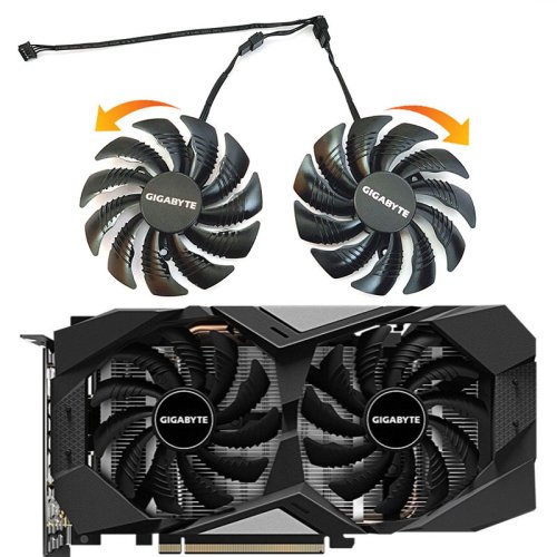 Immagine di Ventola GPU 88mm per RTX 2060, GTX 1660, 1070, 1060, 1050 - Ricambio Originale