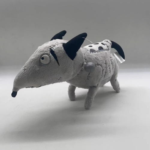 Imagen de 25cm Frankenweenie Sparky perro de peluche Animal de juguete muñeco de peluche Tim Burton niños niñas regalos de cumpleaños juguetes suaves de Anime de alta calidad