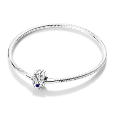 Image de Bracelet Argent Sterling 925 - Feuille, Trèfle, Papillon & Cœur