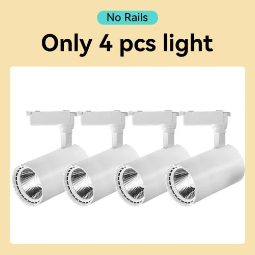 No rieles blanco 4PCS