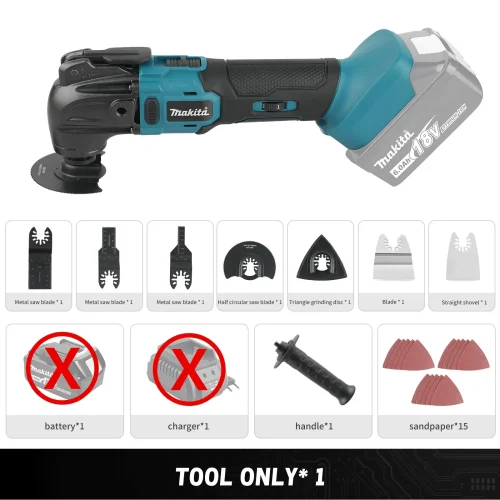 Imagen de Makita-herramienta oscilante de liberación rápida sin escobillas, herramienta multifuncional de 18V,...