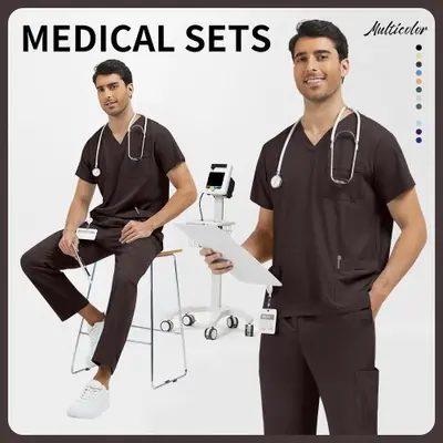 Image de Uniformes Médicaux Professionnels pour Soins Vétérinaires & Cliniques