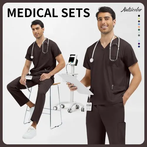 Image de Uniformes Médicaux Professionnels pour Soins Vétérinaires & Cliniques