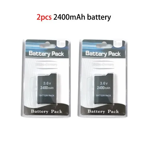 2PCS 2400mAh