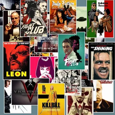 Image de Stickers Films Classiques - Pulp Fiction, Le Parrain & Plus