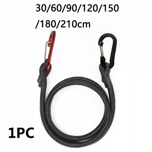 Image de Corde Élastique 210 cm avec Crochet - Fixation Sécurisée pour Vélo, Canoë & Bagages