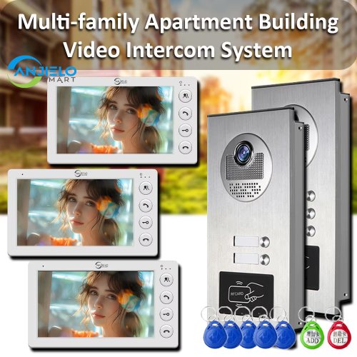 Image de Interphone Vidéo 4 Appartements avec RFID