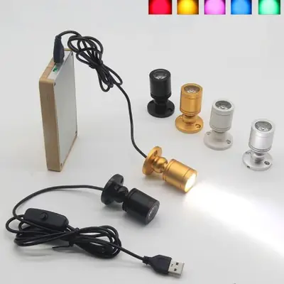 Image de Mini Projecteur LED USB pour Armoire à Vin et Étagères