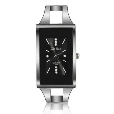 Image de Montre Femme Élégante en Acier Inoxydable - Style Quartz Cristal