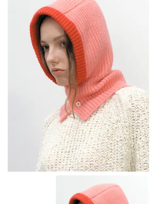 Image de Bonnet à Capuche Tricoté Tête de Mort - Chaud & Stylish