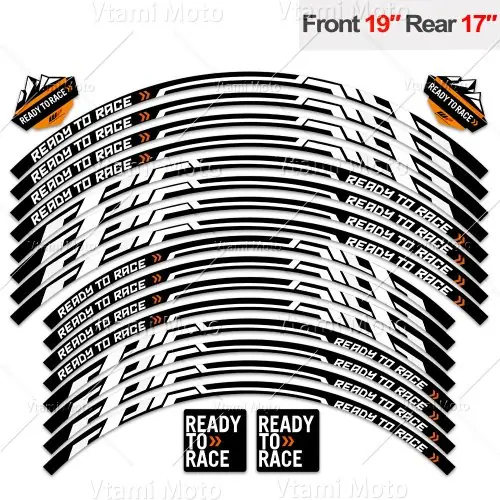 Image de Stickers Réfléchissants pour Jantes Moto KTM