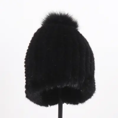 Image de Chapeau en Fourrure de Vison Authentique pour Femme