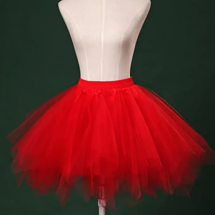 Image de Jupon Tutu Vintage Rouge & Noir - Crinoline Bouffante