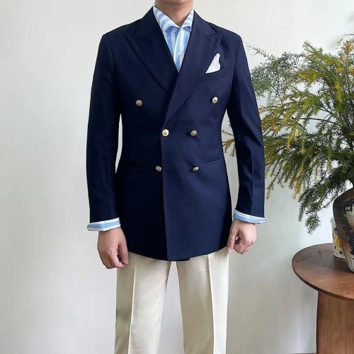 Stijl 2 marineblauw blauw