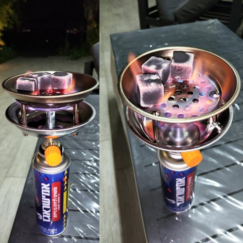 Bild von Tragbarer Shisha-Kohle-Ofen mit Schnellzündung – Ideal für Outdoor-Genuss