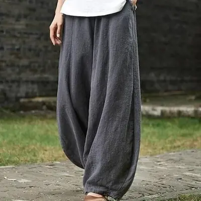 Image de Pantalon Bouffant Femme - Style Vintage & Élégant