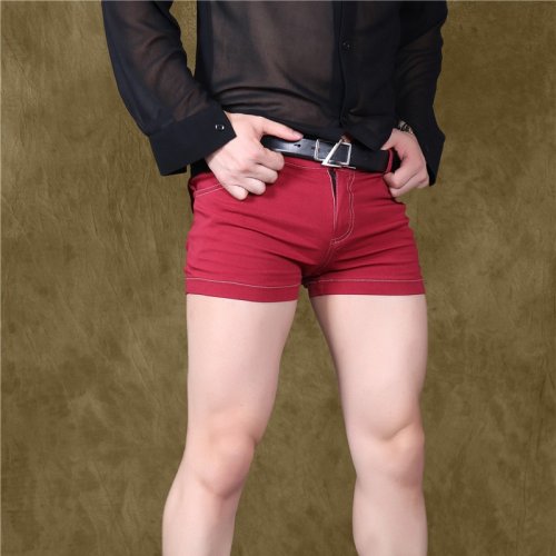 Image of Men's Plus Size Elastic Waist Casual Cotton Board Shorts with Pockets – Comfortable Mini Bermuda Shorts for Everyday Wear
