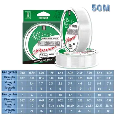 Image de Ligne de Pêche Fluorocarbone 85lb - Leader Carpe Japon
