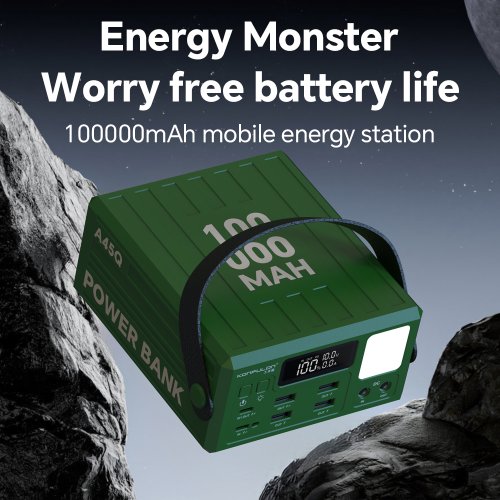 Imagen de Power Bank 100000mAh Carga Rápida PD 20W - Gran Capacidad para Exteriores
