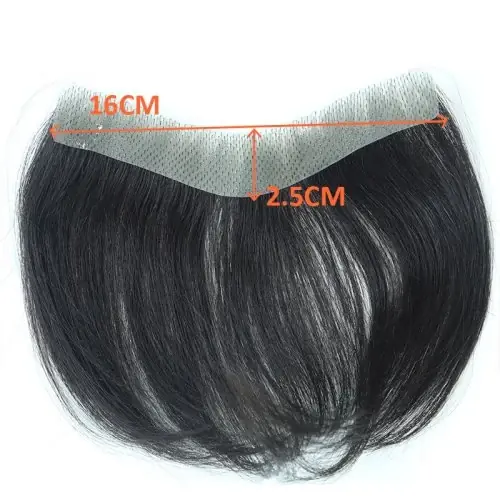 Image de Toupet V pour Hommes - Cheveux Remy Naturels & Peau Fine