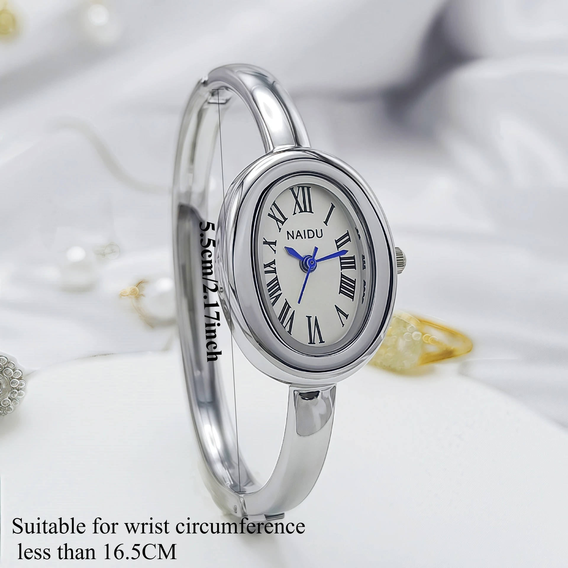 Immagine di Orologio al quarzo di marca per donna Orologio da polso da ragazza regalo di lusso Orologio da polso da donna con cinturino in acciaio inossidabile Orologio con quadrante piccolo