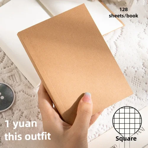 Image de Cahier Poche Épais - Papier Kraft & Ligne Liberty