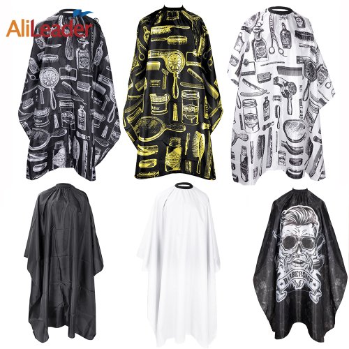 Image of Premium Natural Fiber Hairdresser Apron – Antistatic Salon Barber Cape for Styling and Hair Cutting