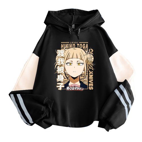 Immagine di My Hero Academia Kawaii Himiko Toga Felpe con cappuccio da donna Estetica stampata Testa Poster Manga Harajuku Anime Felpe con cappuccio stampate