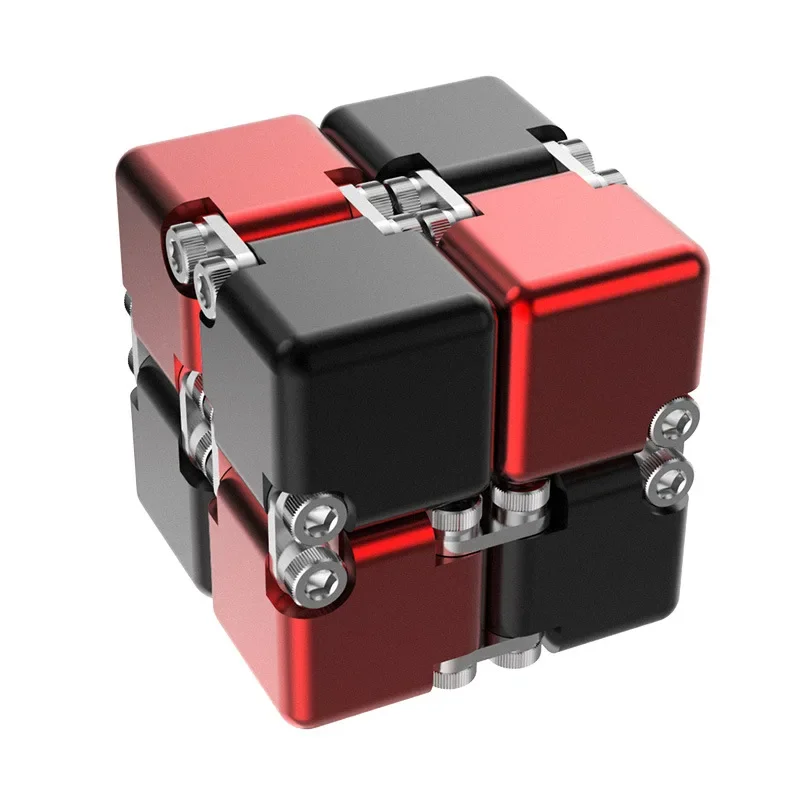 Imagen de Cubo Mágico Infinito de Metal - Juguete Antiestrés Inteligente