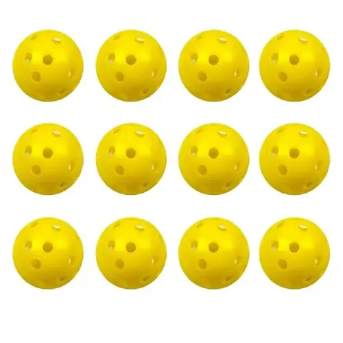Image de Balles de Golf d'Entraînement Multicolores - Pack de 12