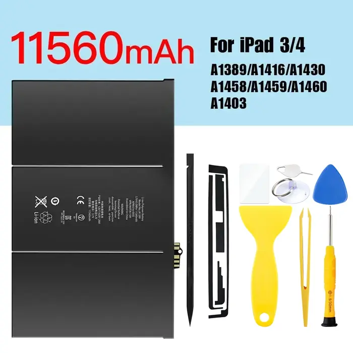 11560 mAh pour iPad 3 4