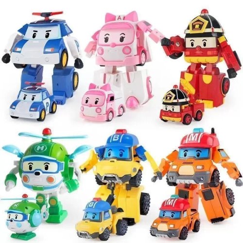 Afbeelding van Robocar Poli Transformeerbaar Robot Speelgoed – Actiefiguur met Animatie en Veranderende Vorm voor Kinderen
